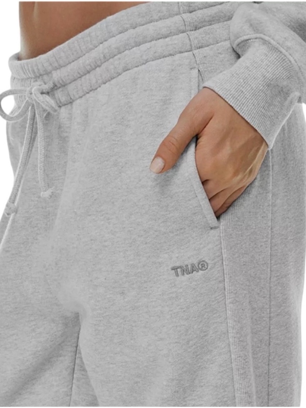 TNA Cozy Fleece Sweat Fleece Boyfriend Fit Sweatpant By Aritzia